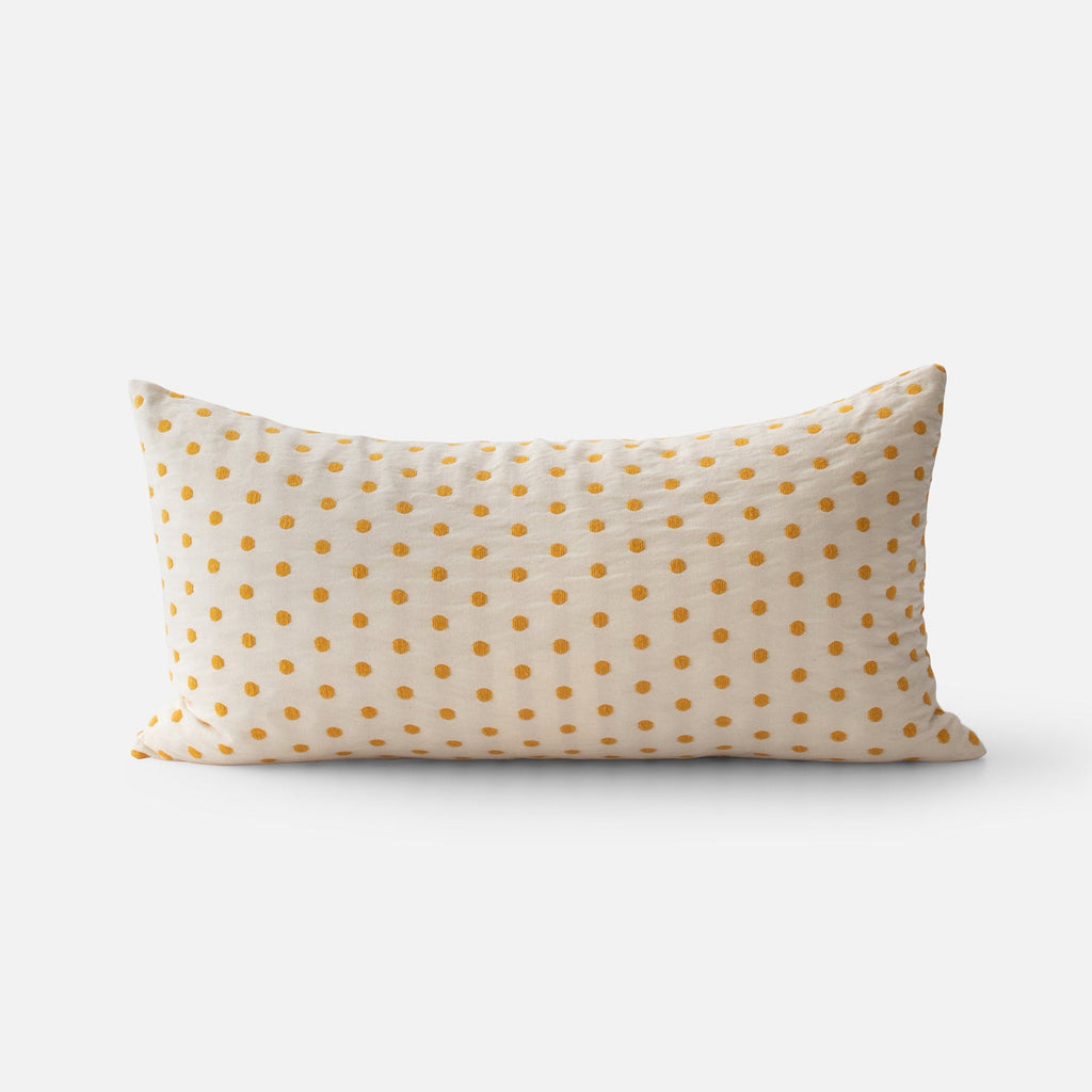 Polka Dot Pillow::honey - polka dot::main