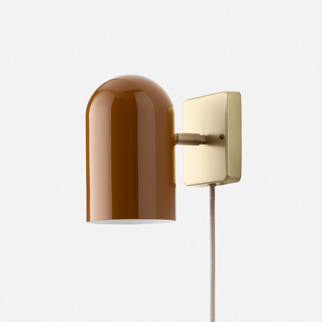 Allegheny Plug-In Sconce::Butterscotch-Gloss::Main