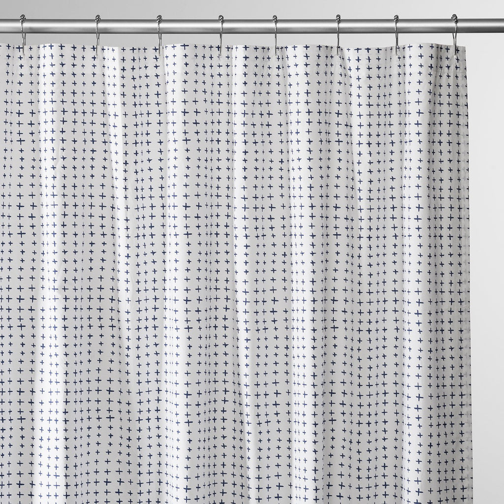 Navy Imperfect Plus Shower Curtain