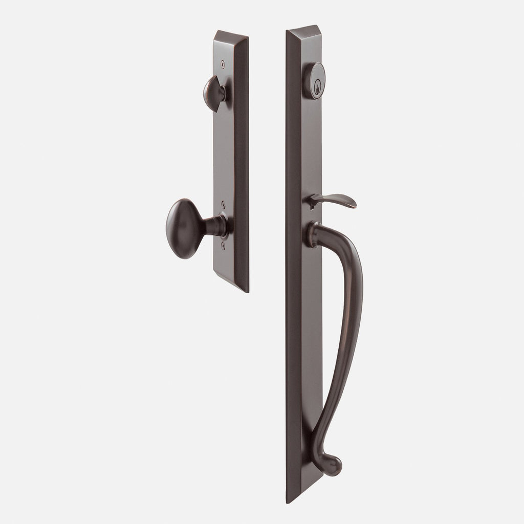 Freeport Entrance Handleset with Egg Knob - Oil Rubbed Bronze