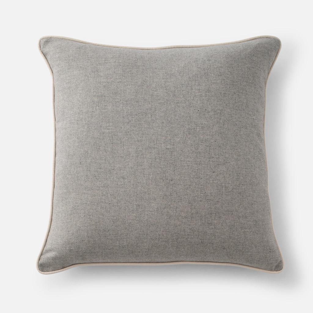 Velvet + Wool Circle Pillow in Blue | Cover Only by Schoolhouse
