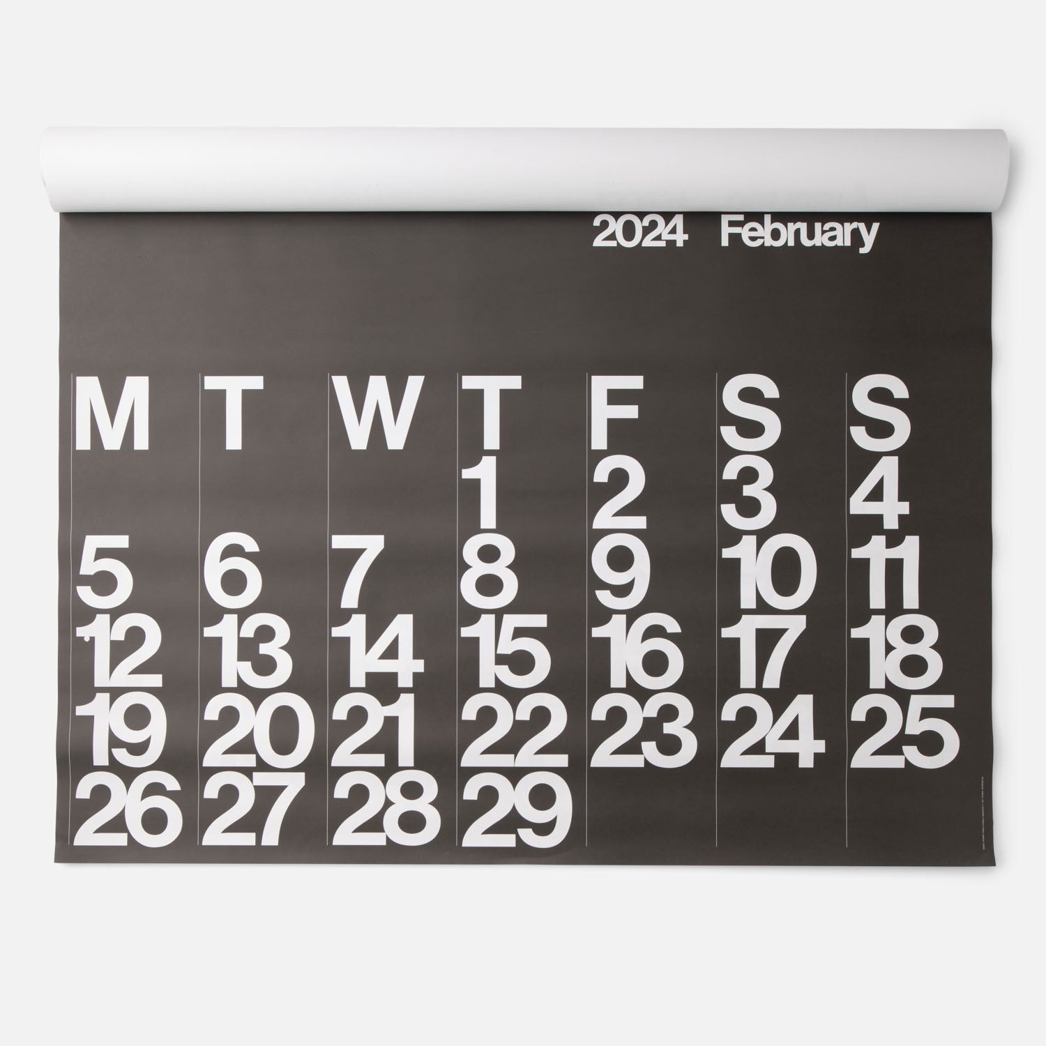 Stendig Calendar 2024 Massimo Vignelli