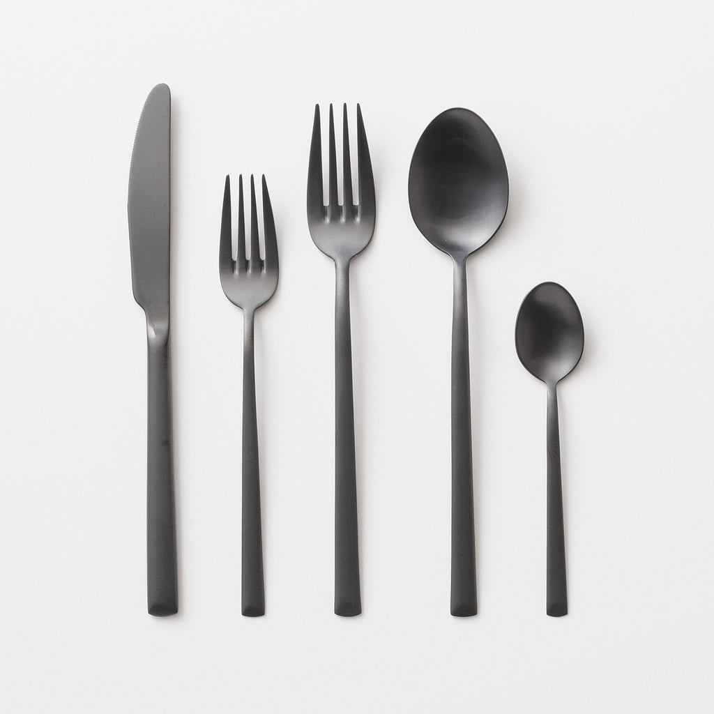 Elevated Flatware Set in Matte Gold by Schoolhouse