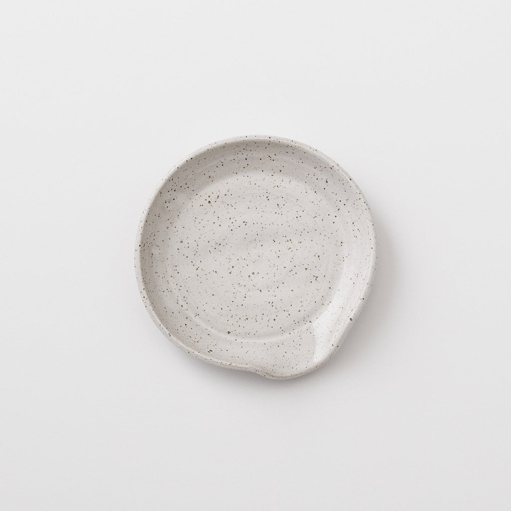 Speckled Stoneware Spoon Rest:Main