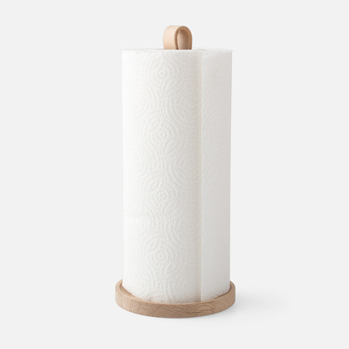 Double Pole Wooden Paper Towel Holder Household Roll Holder