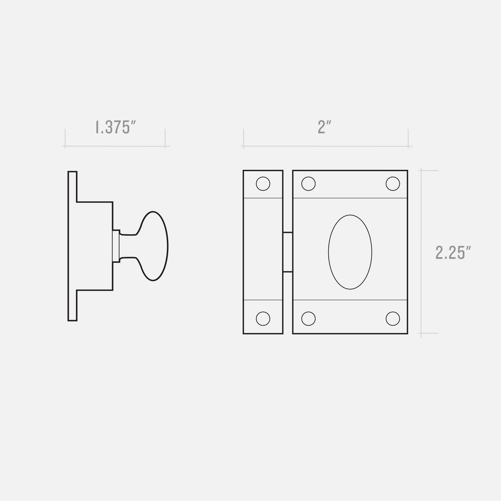 Davenport Cabinet Latch in Satin Nickel by Schoolhouse 119743