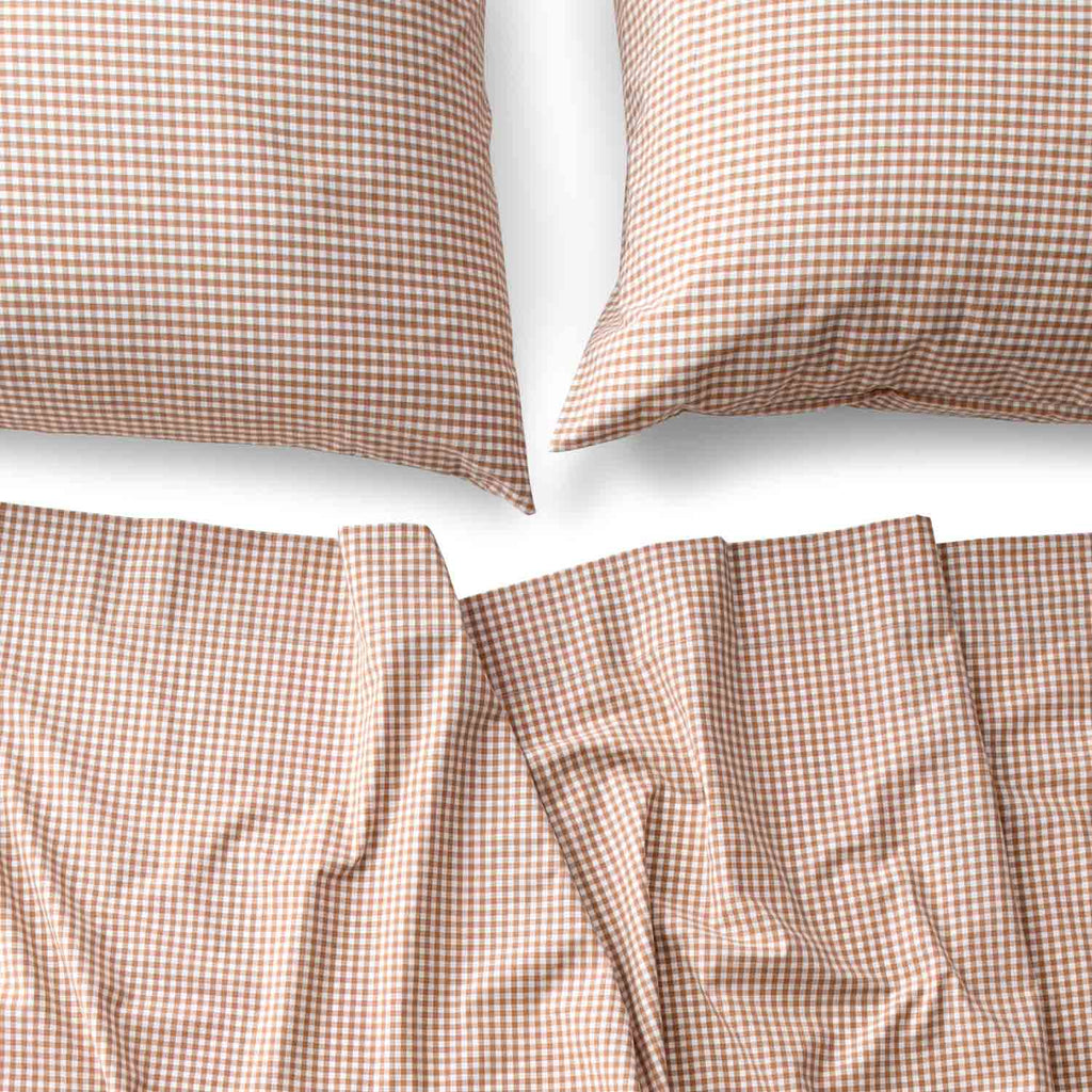 Gingham Sheet Set in Juniper Size King by Schoolhouse