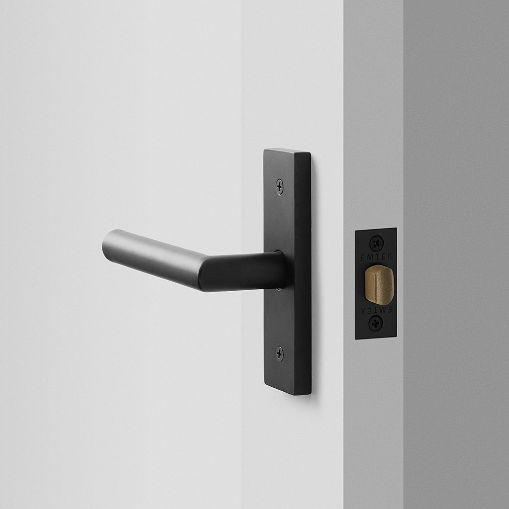 Rome Small Door Set with Otto Lever - Flat Black