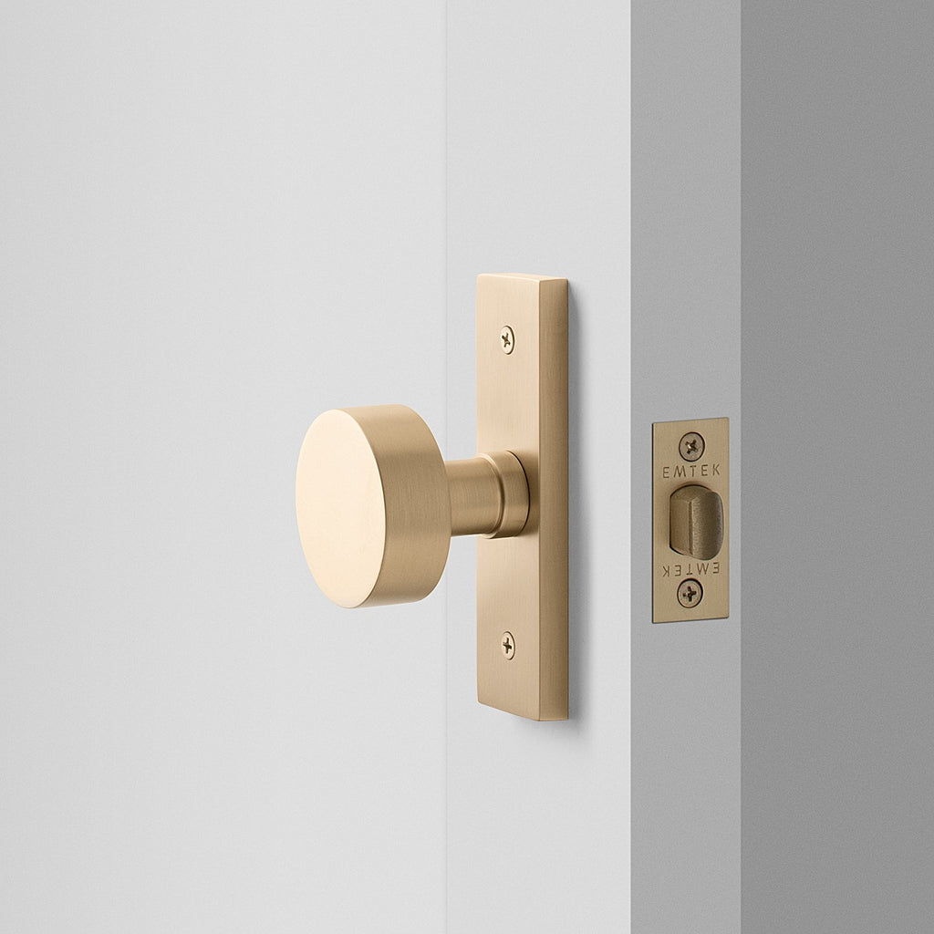 Brass Rome Small Door Set with Cylinder Knob – Schoolhouse