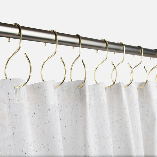 Utility Shower Curtain Hooks in Stainless Steel by Schoolhouse
