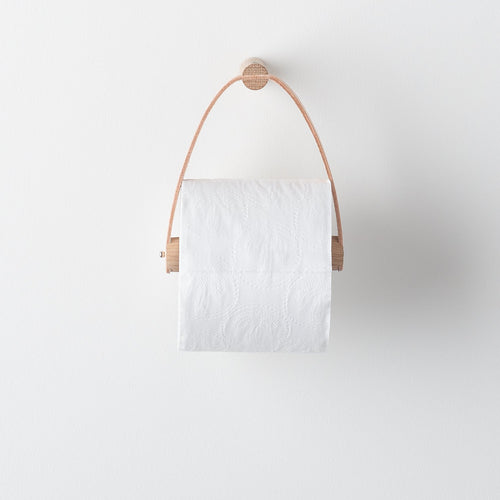 Oak + Leather Tissue Holder – Schoolhouse