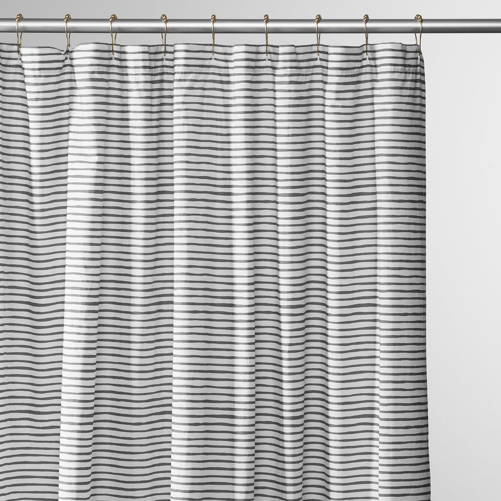 Painterly Stripe Shower Curtain:Main